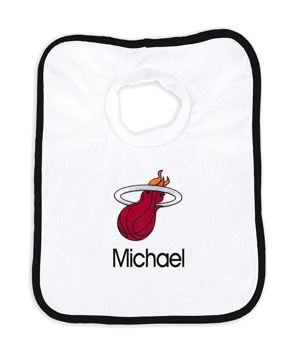 Designs by Chad and Jake Miami HEAT Custom Infant Pullover Bib Novelties Chad and Jake   