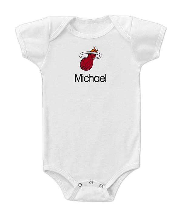 Designs by Chad and Jake Miami HEAT Custom Onesie Kids/Infants Chad and Jake   