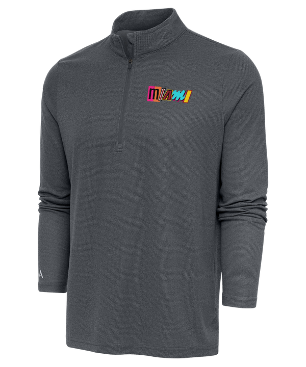 Antigua Miami Mashup Vol. 2 Quarter Zip Men's Long Sleeve Tee Antigua   