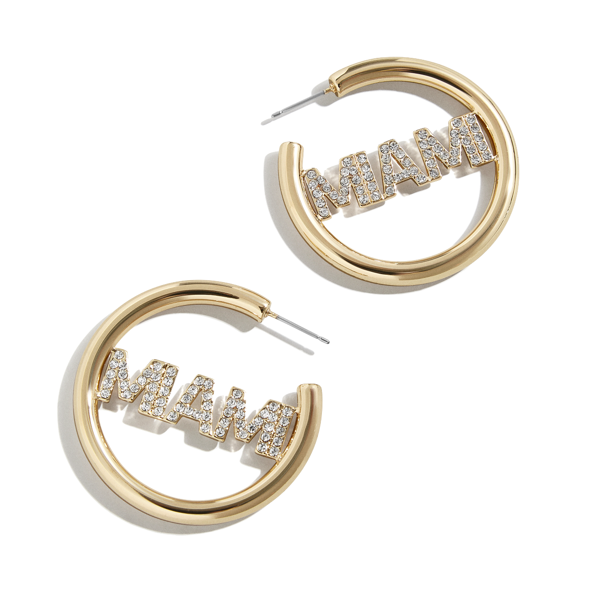 Miami HEAT Hoop Earring Novelties Baublebar   