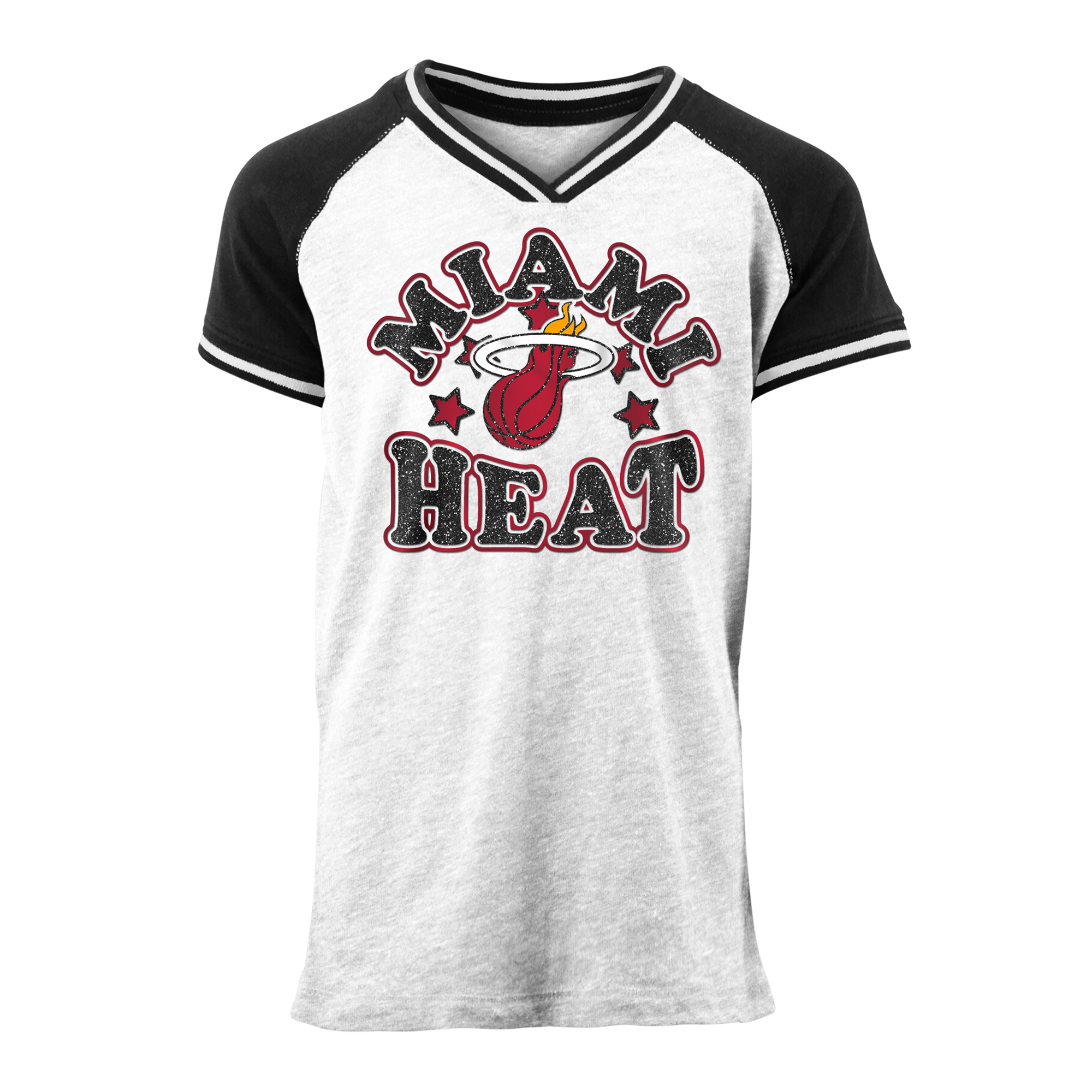 New ERA Miami HEAT Girls Star Raglan Girls Tee New Era   