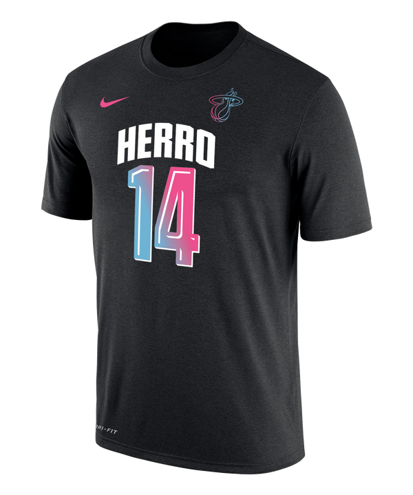 Nike ViceVersa Tyler Herro Name & Number Black Tee Men's Tee Nike   