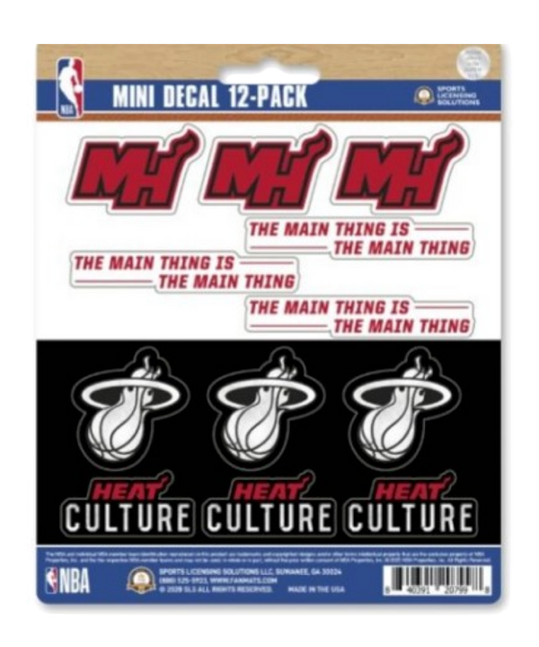 HEAT Culture Mini Decal 12 Pack Novelties Fanmats   