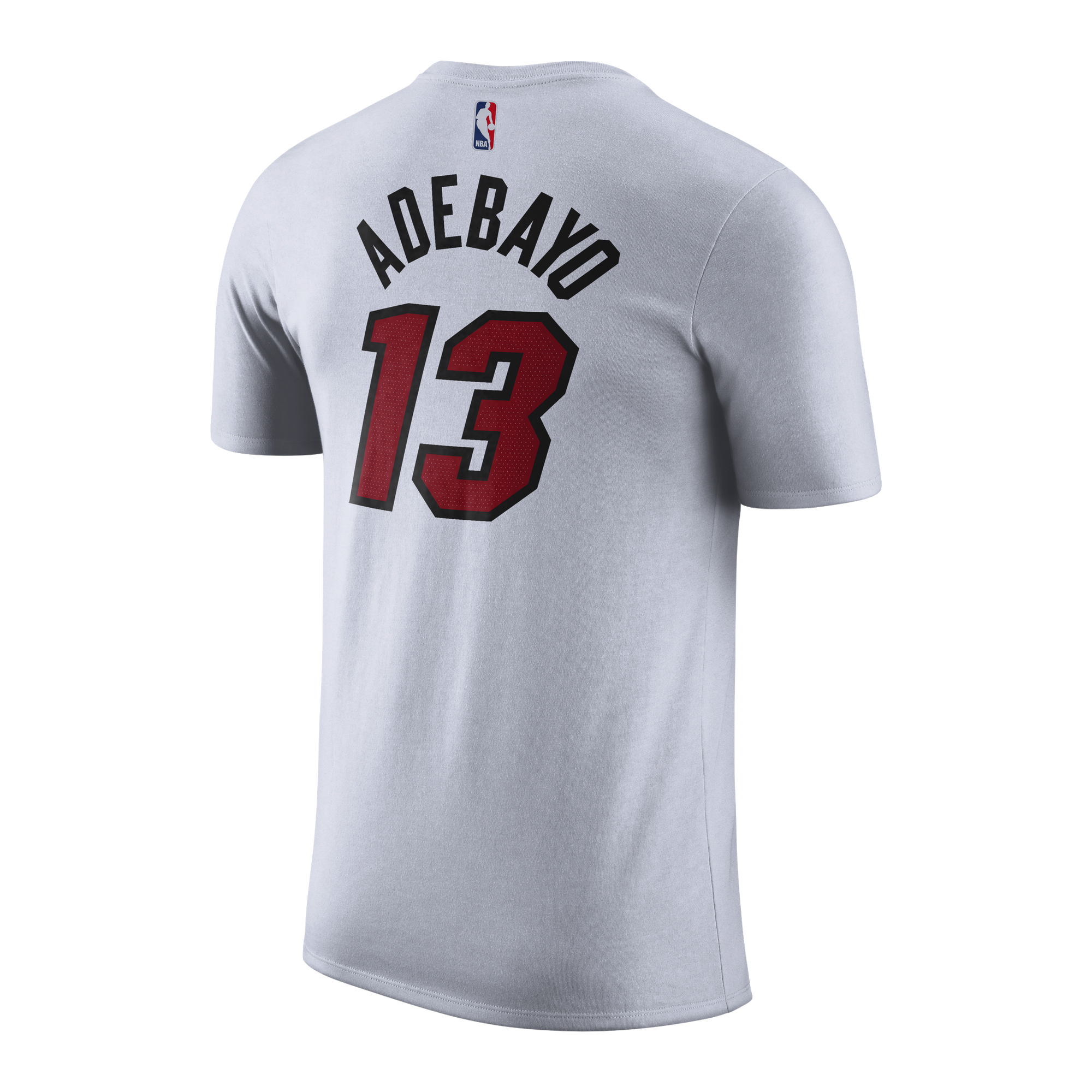 Bam Adebayo NIKE Miami HEAT Association White Name & Number Youth Tee Youth Tee Nike   