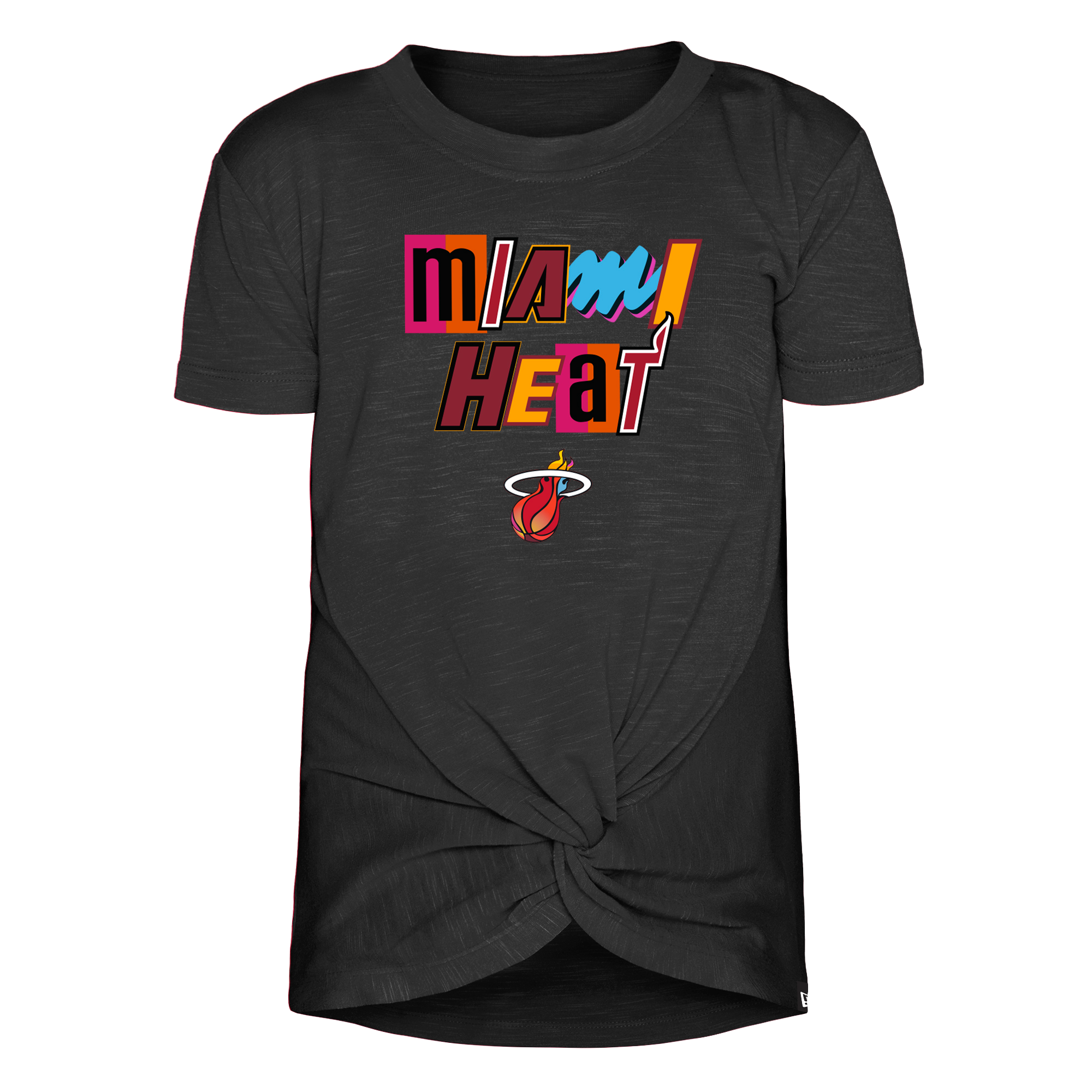 New Era Miami HEAT Mashup Girl's Youth Tee Girls Tee New Era   