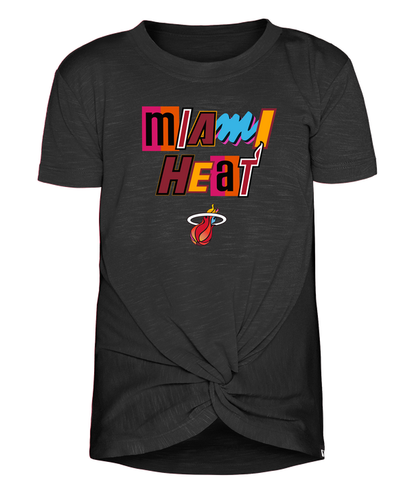 New Era Miami HEAT Mashup Girl's Youth Tee Girls Tee New Era   