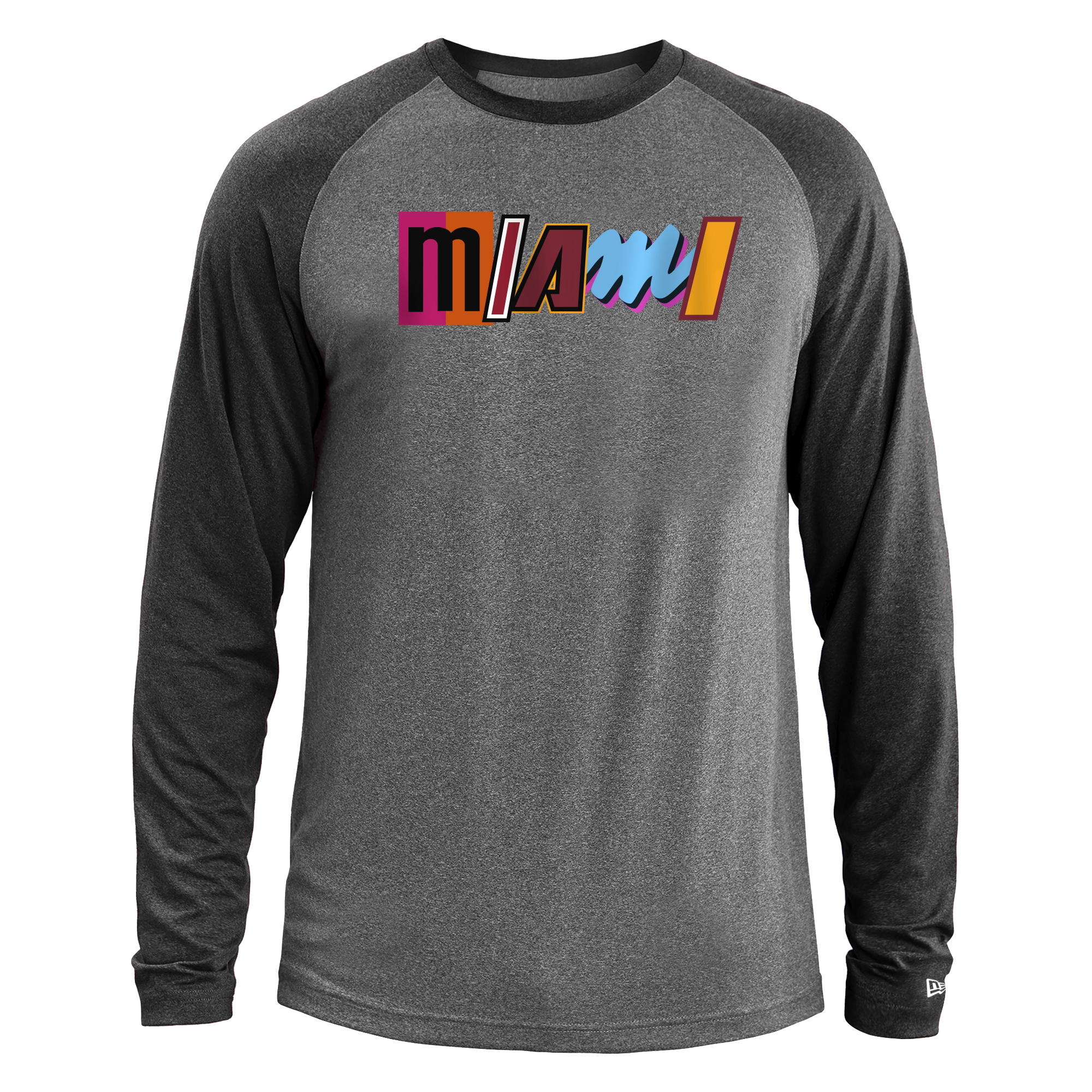 New ERA Miami HEAT Mashup Long Sleeve Tee Unisex Long Sleeve Tee New Era   