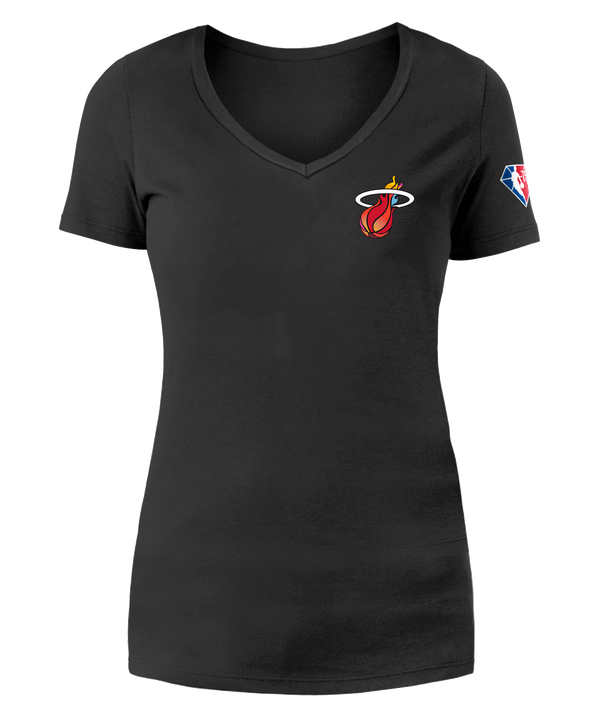 Bam Adebayo New Era Miami HEAT Mashup Name & Number Women's Tee Women's Tee New Era   