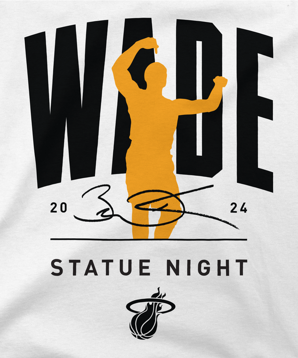 Stadium Essentials Miami HEAT Wade Statue Tee Unisex Tee Stadium Essentials   