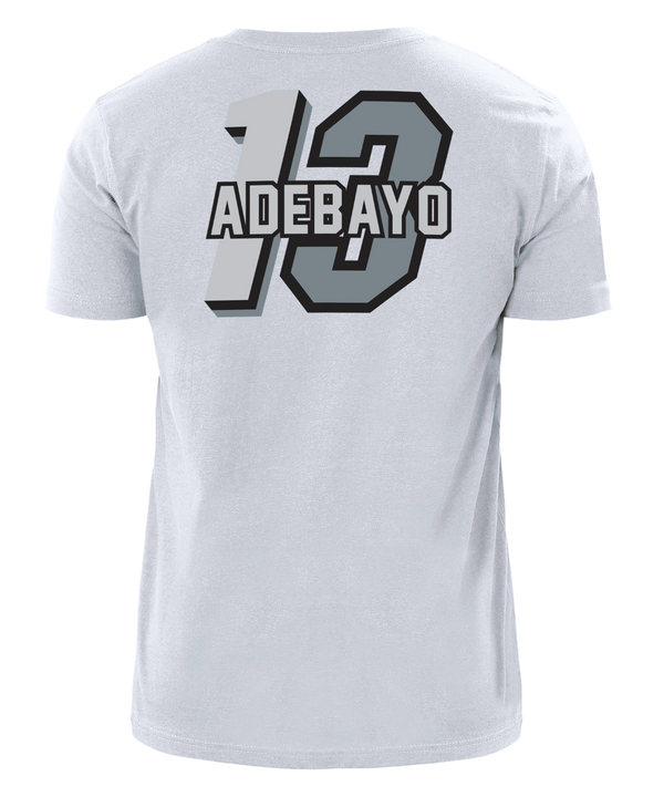 Bam Adebayo New Era Miami HEAT Mashup Name & Number White Tee Unisex Tee New Era   