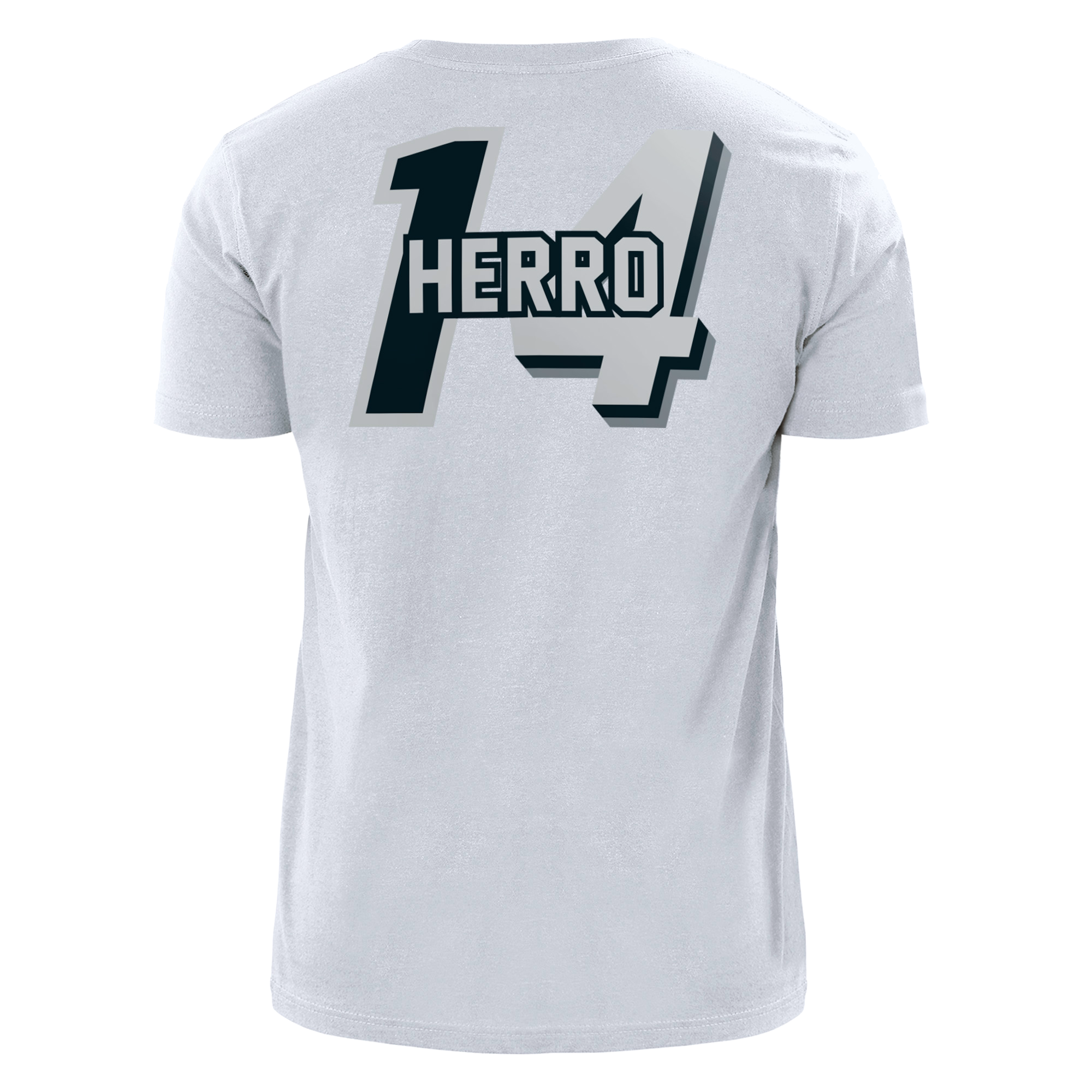 Tyler Herro New Era Miami HEAT Mashup Name & Number White Tee Unisex Tee New Era   