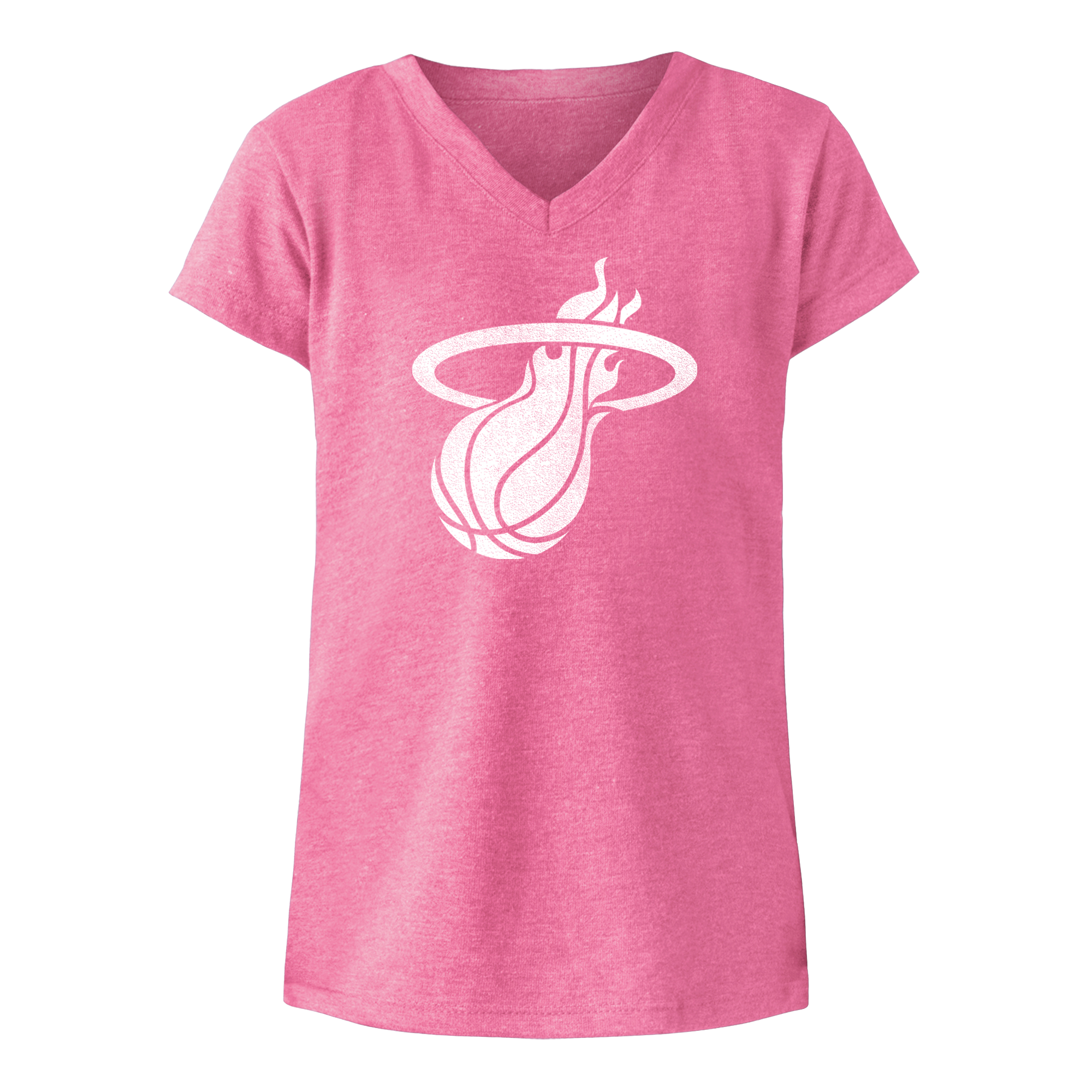 New Era Miami HEAT Pink Logo Girls Tee Girls Tee New Era   