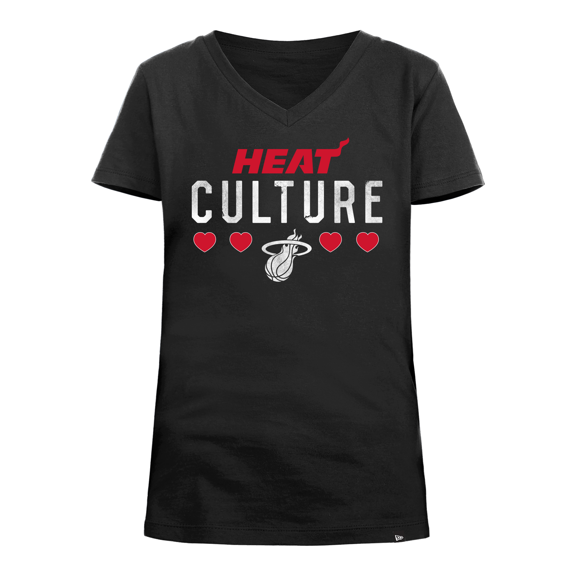 New Era HEAT Culture Girls Heart Tee Girls Tee New Era   