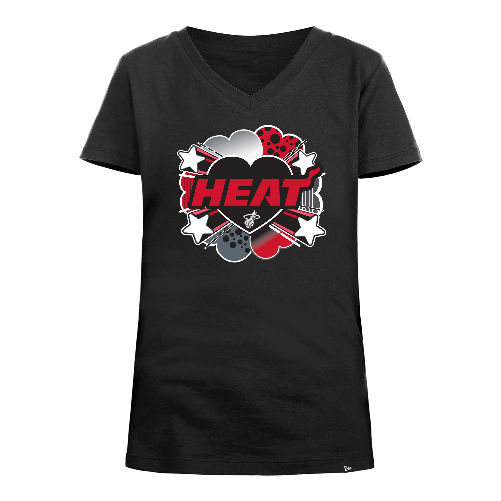 Miami HEAT Girls Glitter Tee Girls Tee New Era   