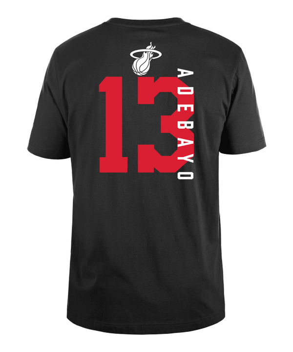 Bam Adebayo New Era HEAT Culture Name & Number Tee Men's Tee New Era   