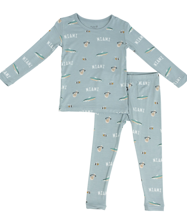 Court Culture x Kyte Baby Nautical Fog Toddler PJ Set Toddlers Kyte Baby   