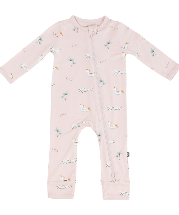 Court Culture x Kyte Baby Beach Blush Zippered Romper Kids/Infants Kyte Baby   