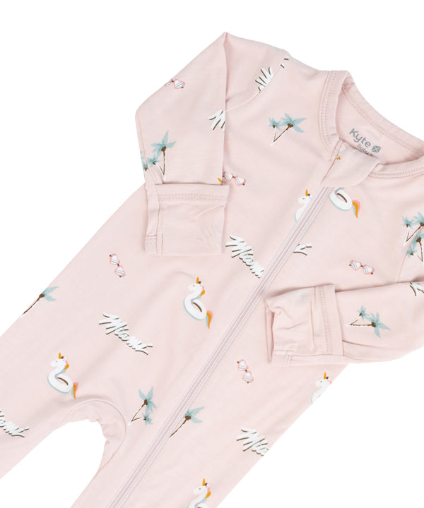 Court Culture x Kyte Baby Beach Blush Zippered Footie Kids/Infants Kyte Baby   