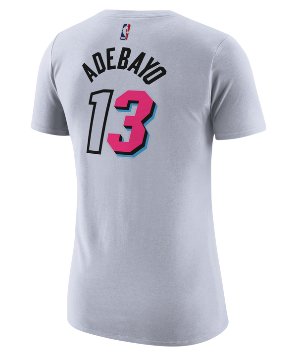 Bam Adebayo Nike Miami Mashup Vol. 2 Name & Number Women's Tee Women's Tee Nike   