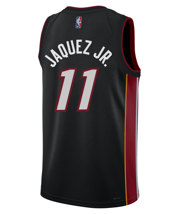 Jaime Jaquez Jr. Nike Miami HEAT Icon Black Swingman Jersey Men's Jersey Nike   