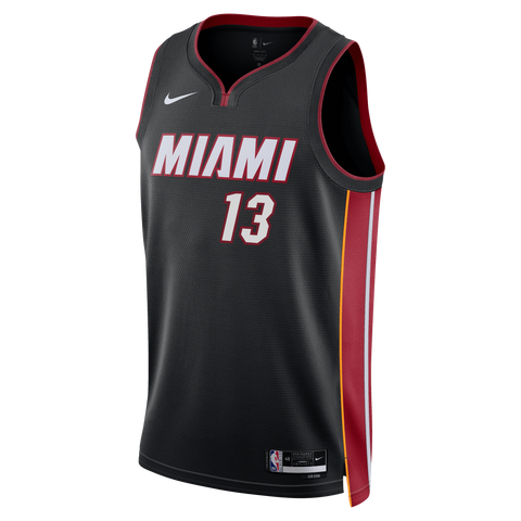 Bam Adebayo Nike Miami HEAT Icon Black Youth Swingman Jersey