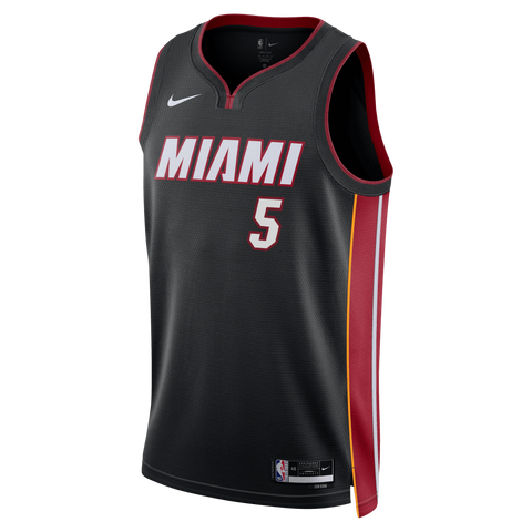 Nikola Jović Nike Icon Black Swingman Jersey