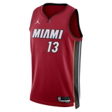 Bam Adebayo Nike Jordan Brand Statement Red Swingman Youth Jersey - 1