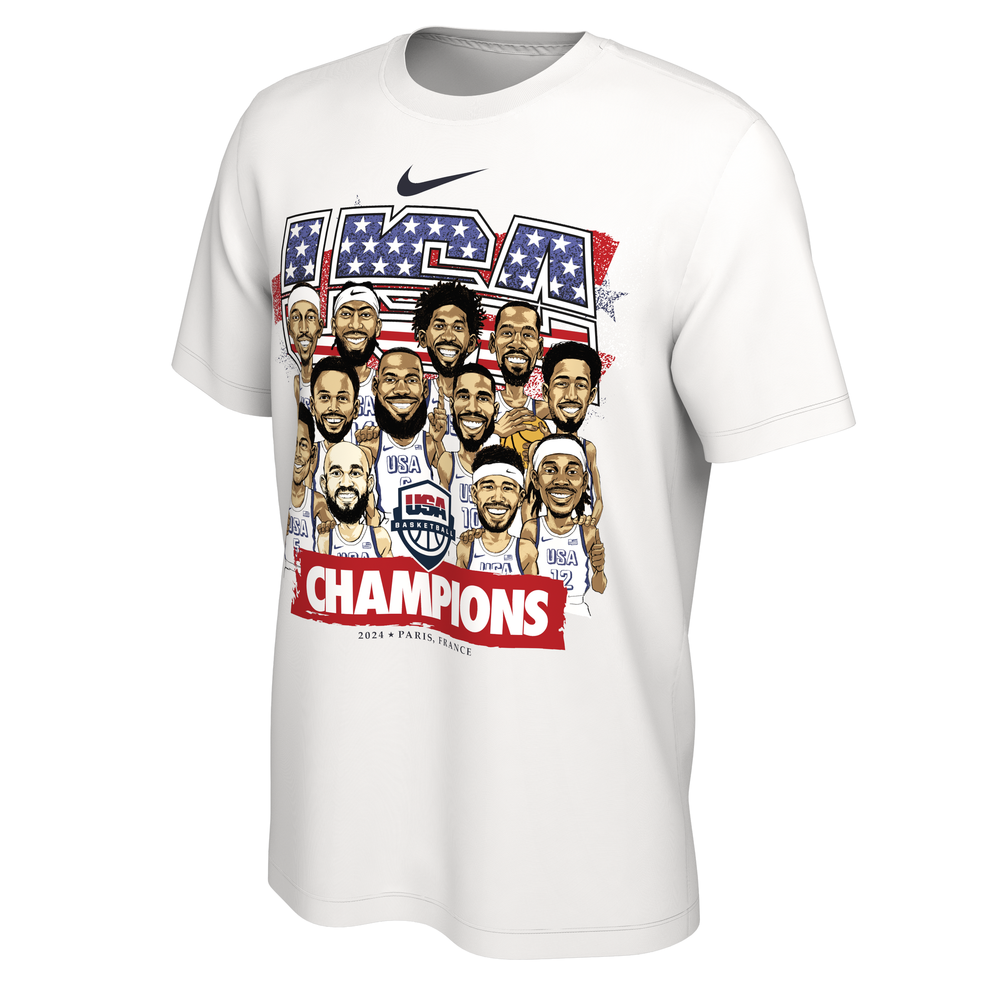 Nike USA Men's Basketball 2024 Winners Tee Men's Tee Nike   