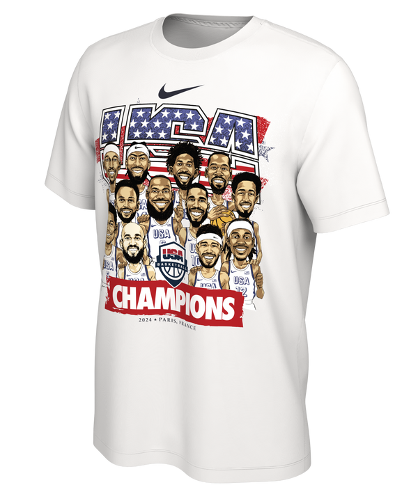 Nike USA Men's Basketball 2024 Winners Tee Men's Tee Nike   