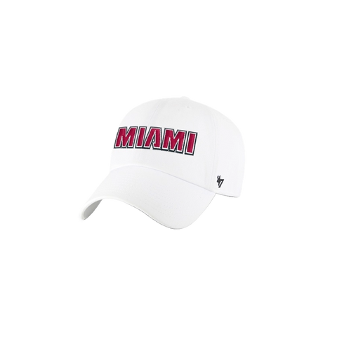 '47 Brand Miami HEAT Wordmark Clean Up Hat