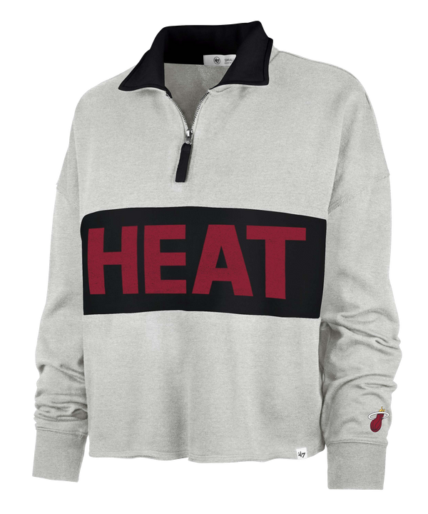 '47 Brand Miami HEAT Breakthrough Women's 1/4 Zip Pullover Women Outerwear '47 Brand   