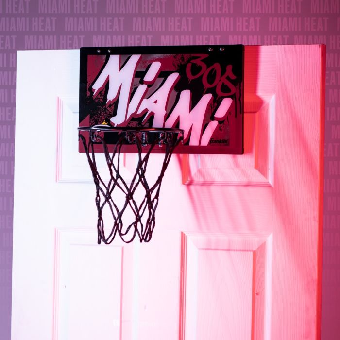 Miami HEAT Over The Door Basketball Hoop Novelties Franklin   