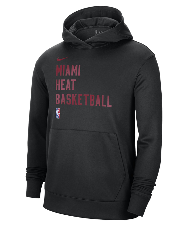 Nike Miami HEAT 2023-24 On-Court Pullover Hoodie Men's Hoodie Nike   