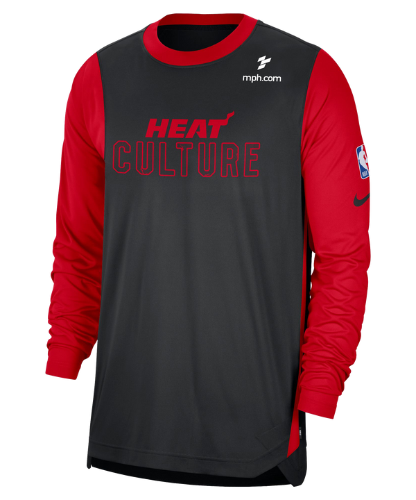 Nike HEAT Culture: Blood Red Warmup Long Sleeve Tee Men's Long Sleeve Tee Nike