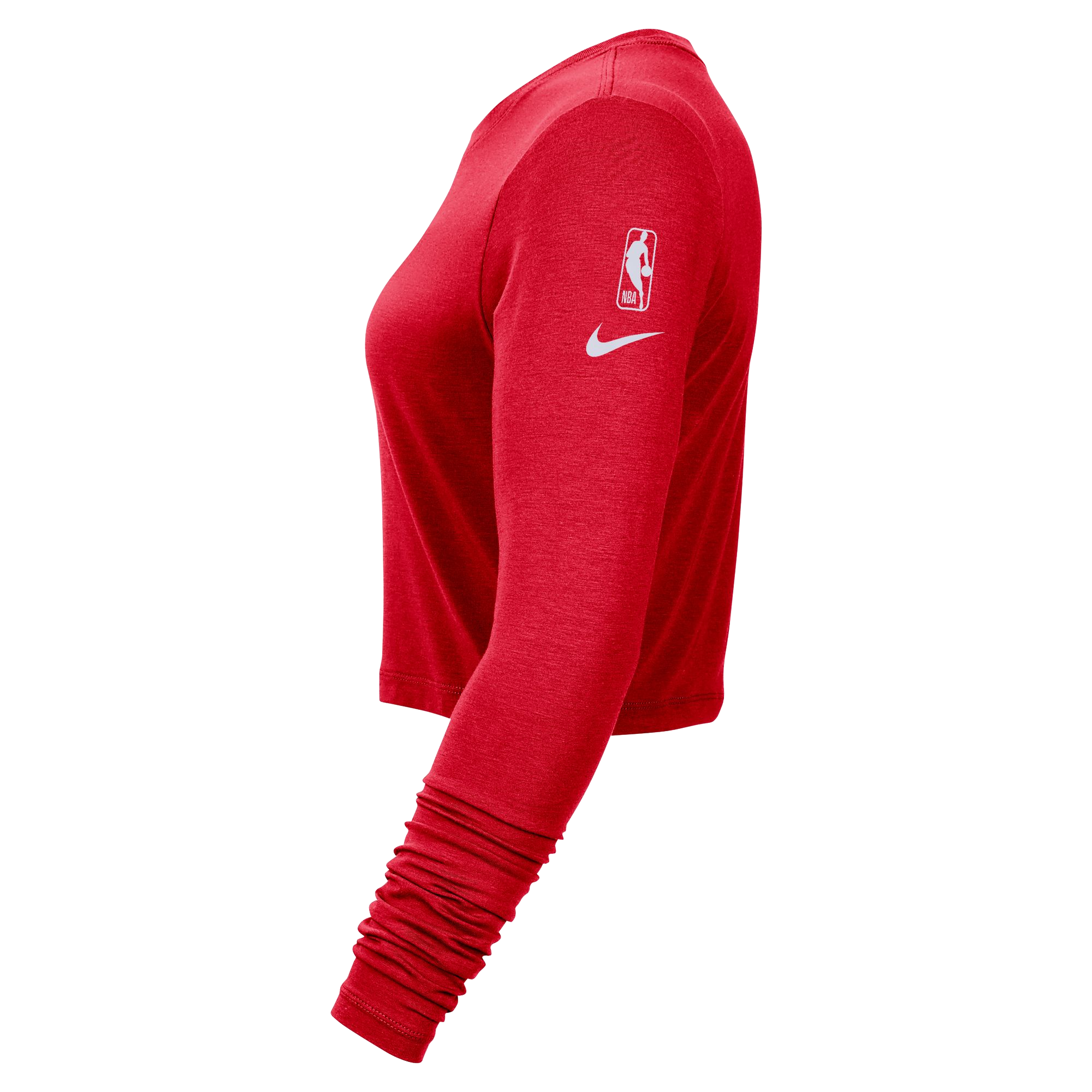 Nike HEAT Culture: Blood Red Women's Cropped Long Sleeve Tee Women's Long Sleeve Tee Nike