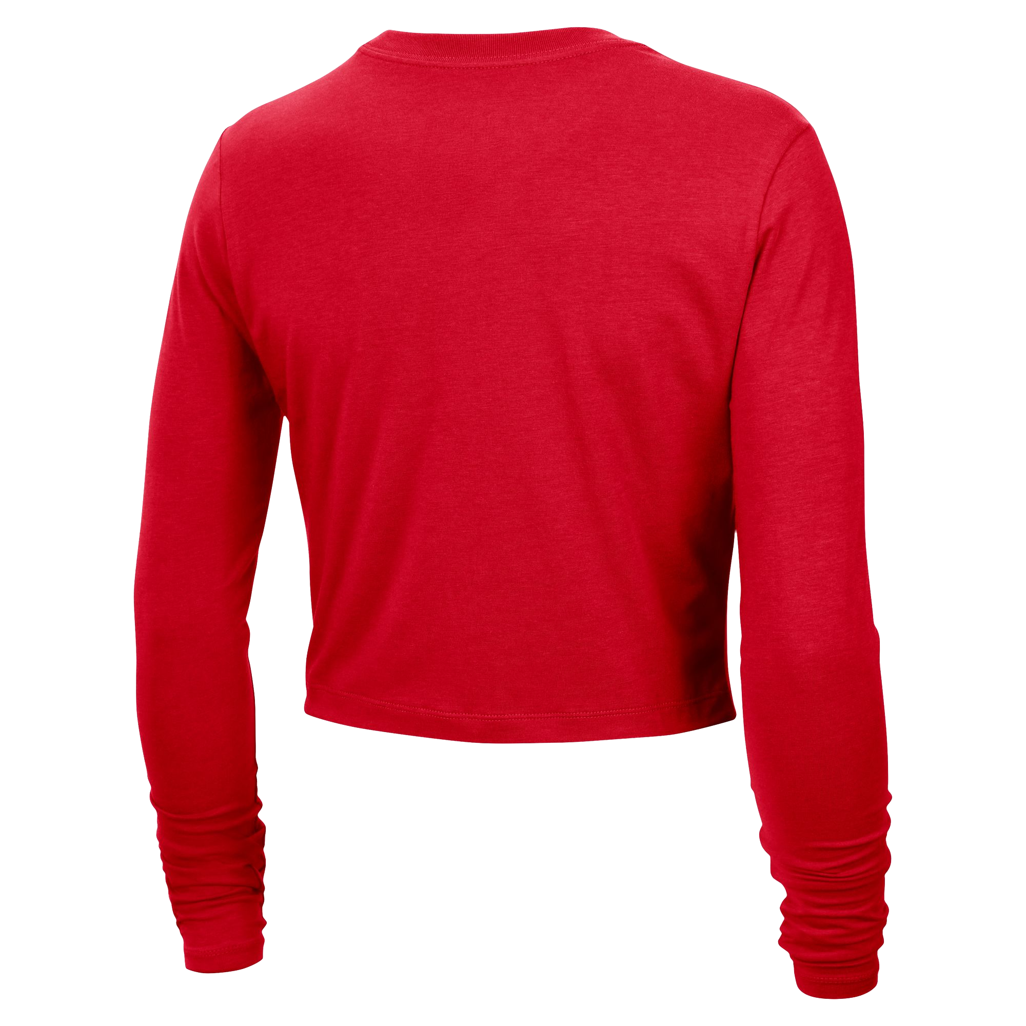 Nike HEAT Culture: Blood Red Women's Cropped Long Sleeve Tee Women's Long Sleeve Tee Nike