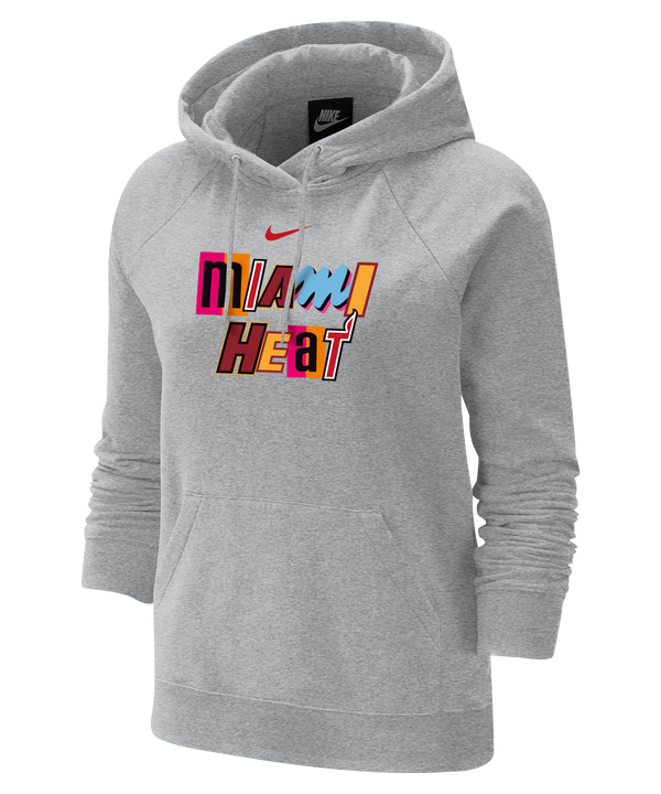 Nike Miami HEAT Mashup Grey Women's Hoodie WOMENS JACKETSJ BCS   