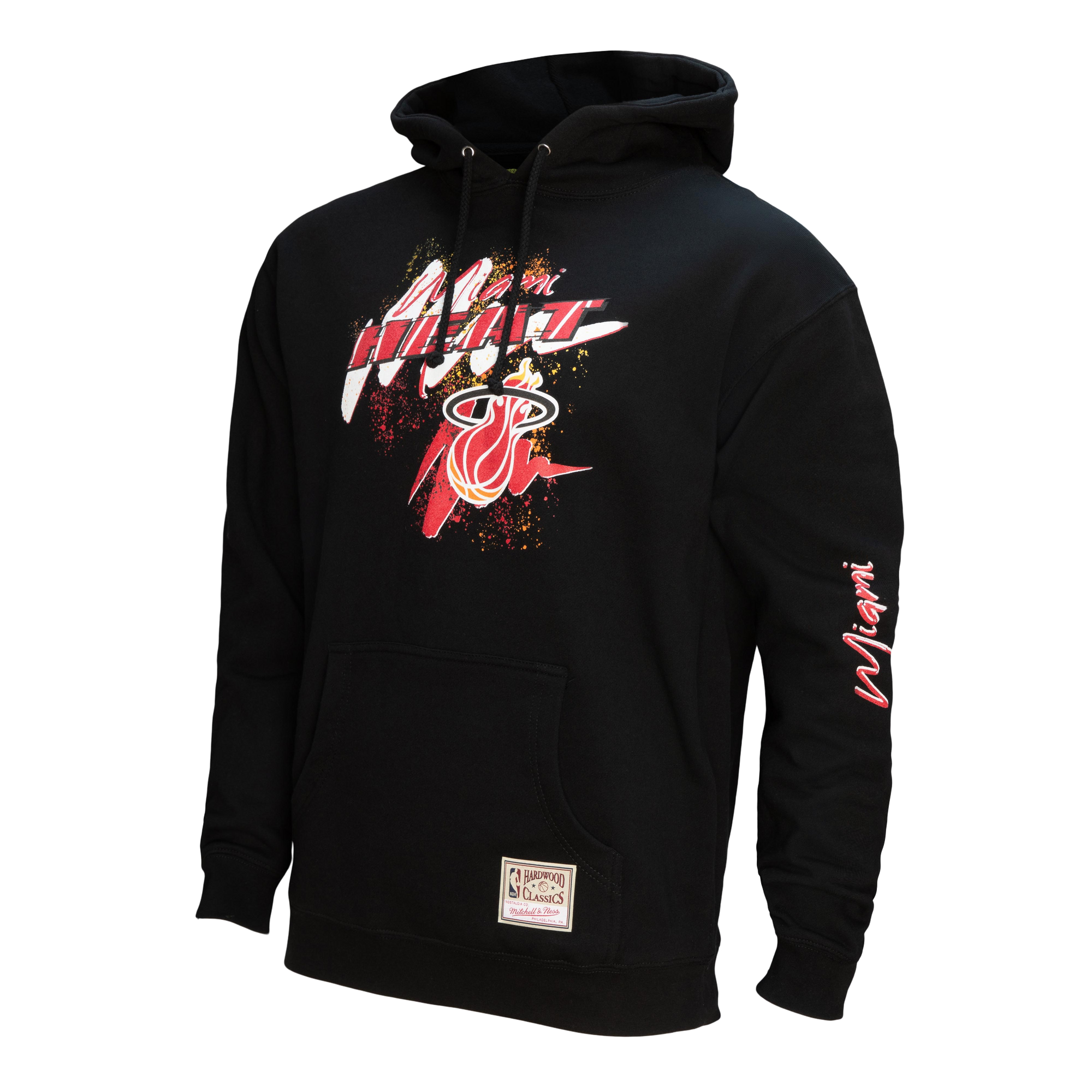 Mitchell and Ness Miami HEAT Hyper Hoop Hoodie Men's Hoodie Mitchell & Ness   