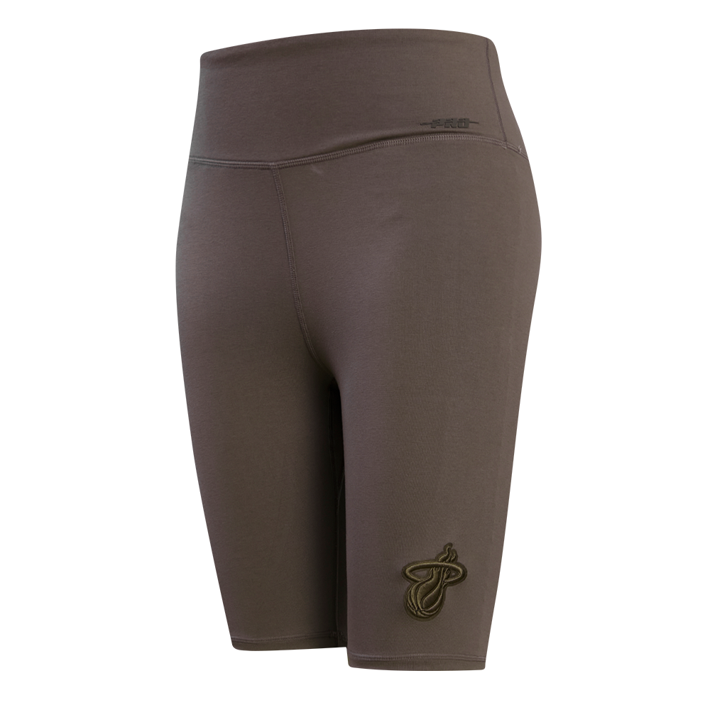 Pro Standard Miami HEAT Women's Taupe Biker Shorts Women's Shorts Pro Standard   