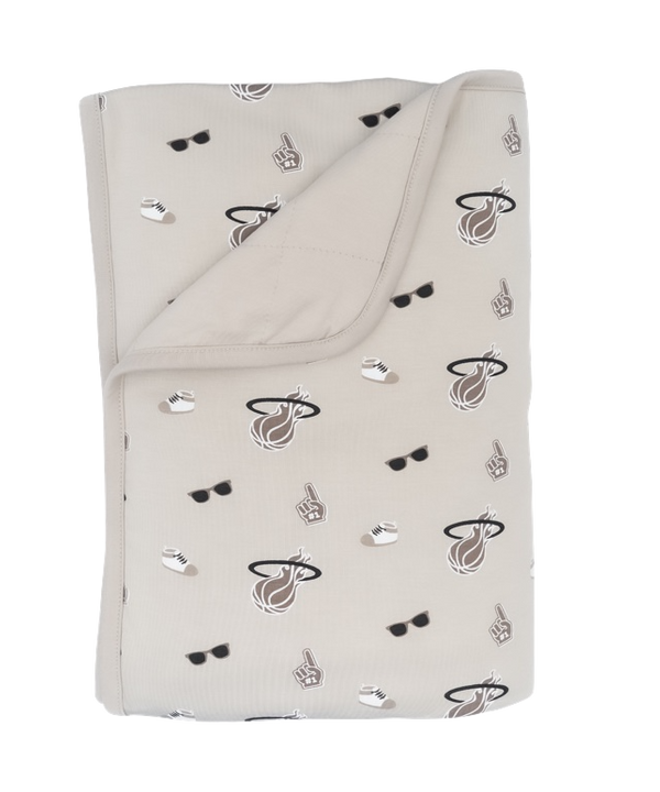 Court Culture x Kyte Baby Neutral HEAT Toddler Blanket Novelties Kyte Baby   