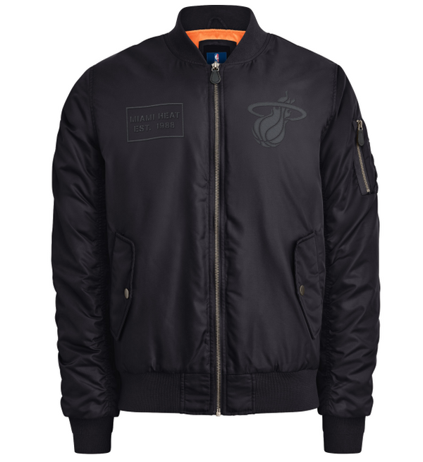 G-III Miami HEAT Aviator Jacket Men's Jacket G-III Sports   