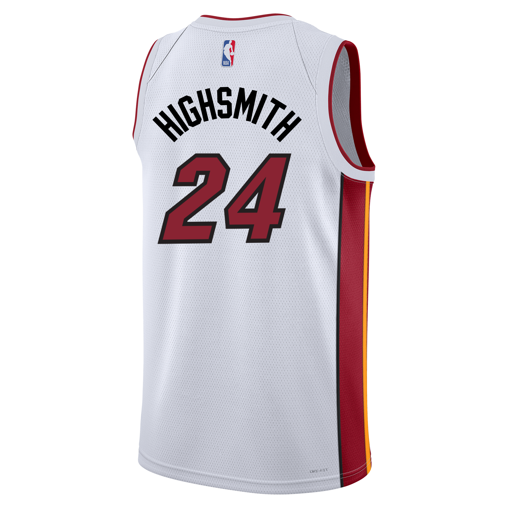 Haywood Highsmith Nike Miami HEAT Association White Swingman Jersey Men's Jersey Nike   