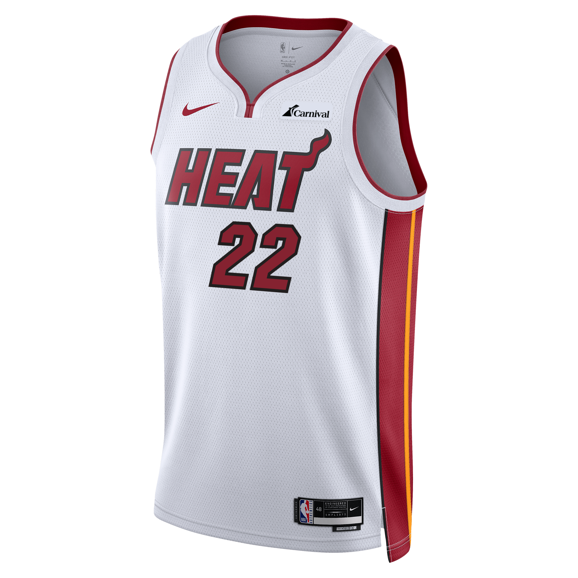Men's Miami Heat Nike White Hardwood Classics T-Shirt