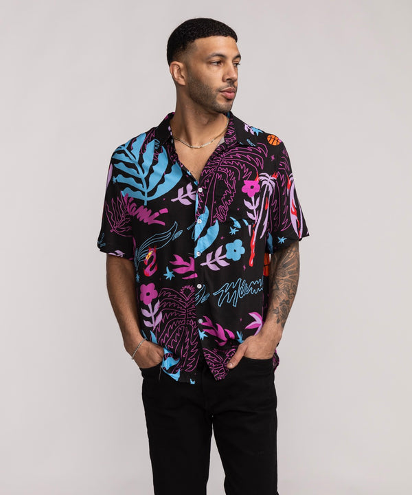 Court Culture Vice Floral Button-Down Men's Button Down Forever Collectibles