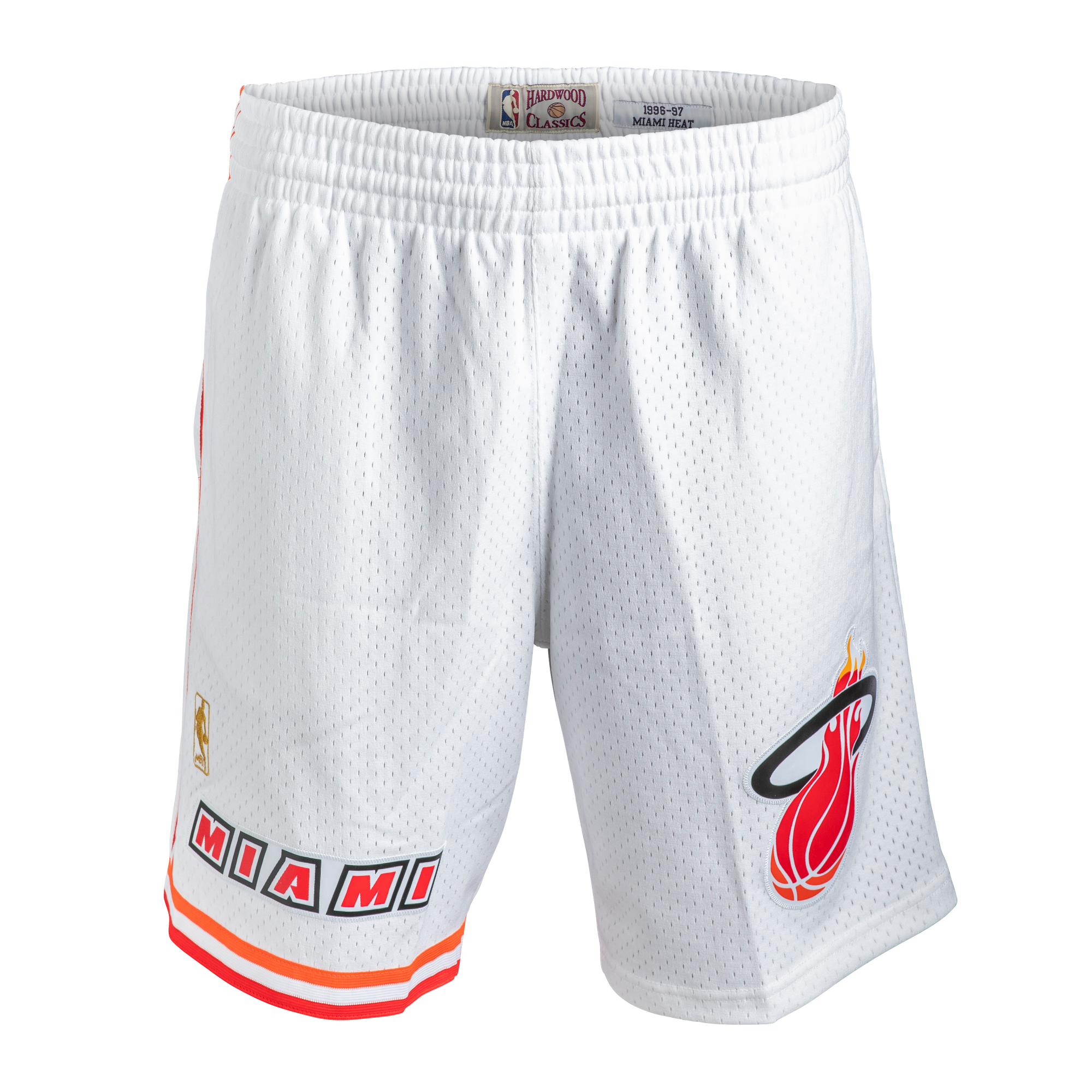 Mitchell & Ness Miami HEAT Swingman Shorts White Men's Shorts Mitchell & Ness