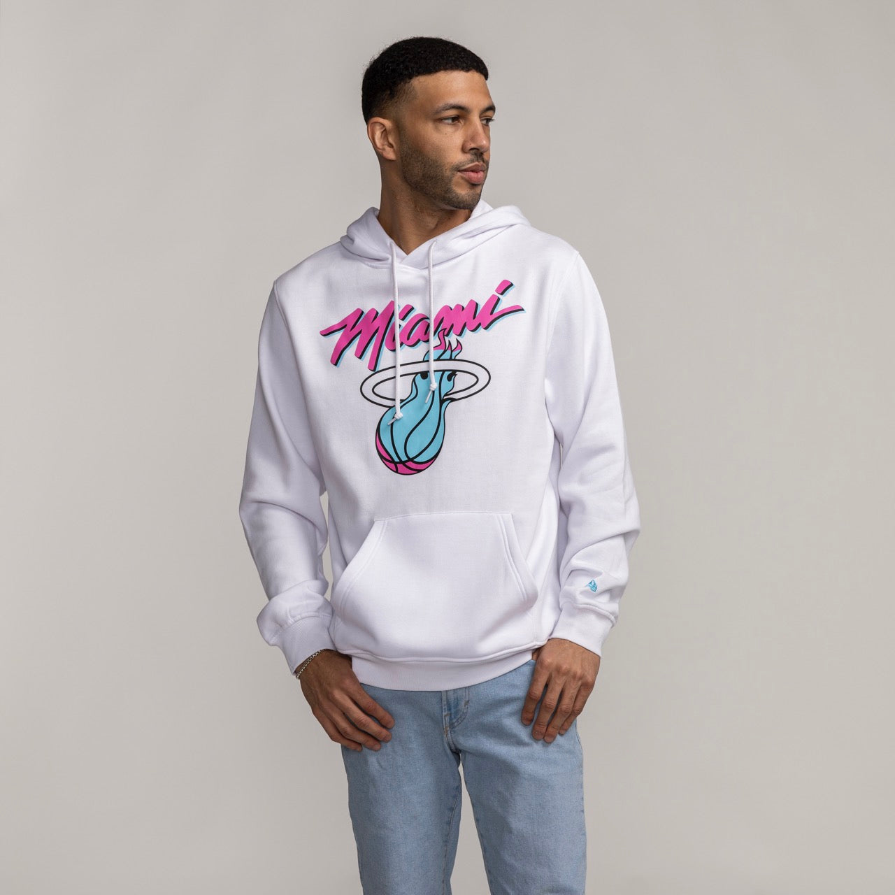 New Era Miami HEAT Original Vice Pullover Hoodie Men's Hoodie New Era