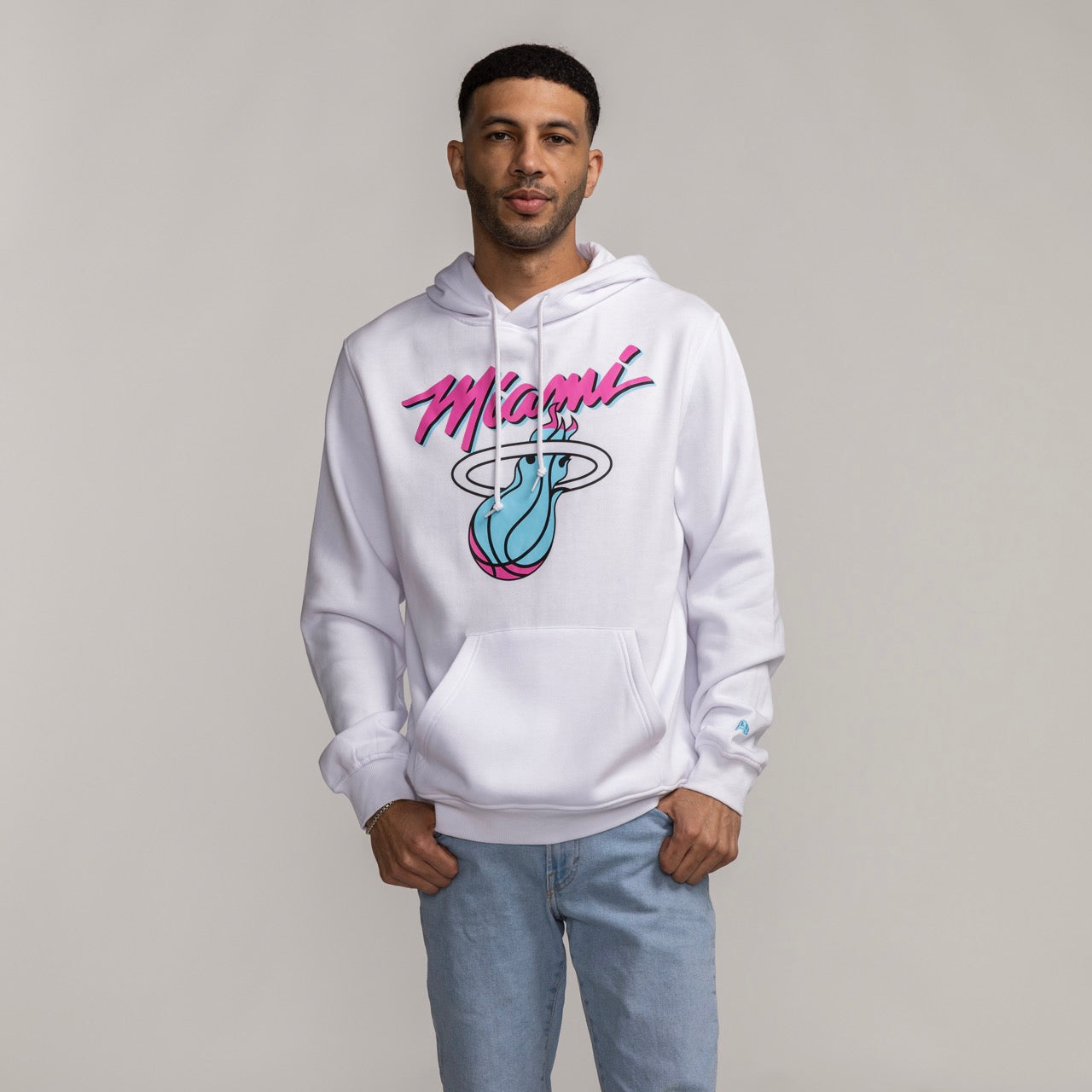 New Era Miami HEAT Original Vice Pullover Hoodie Men's Hoodie New Era