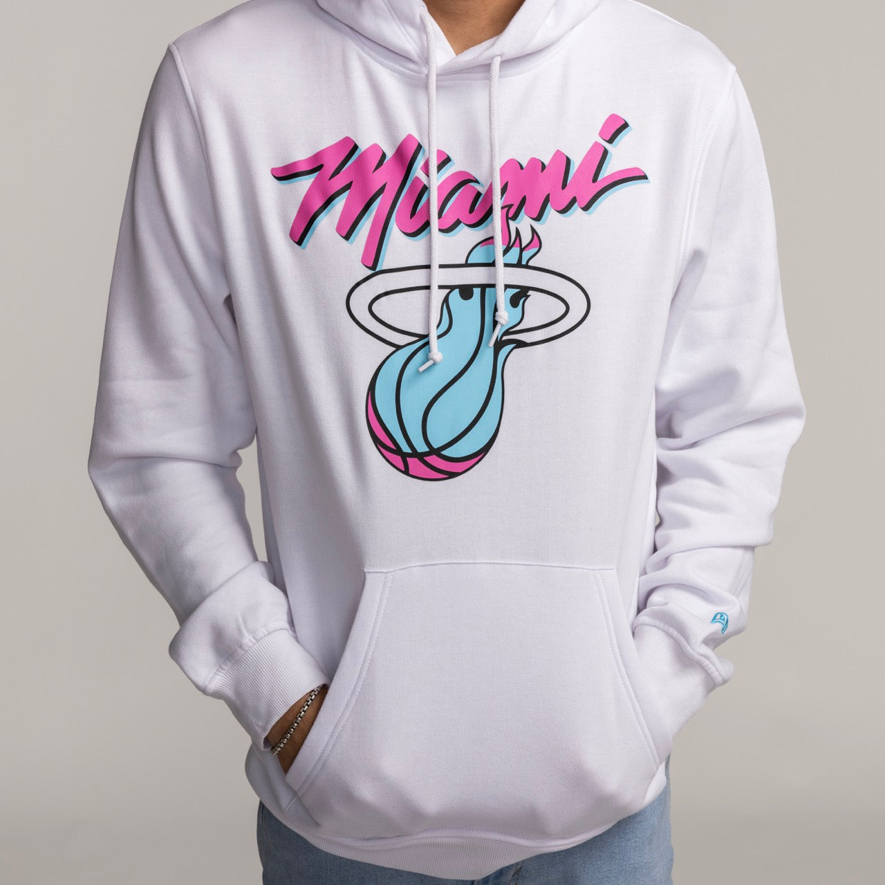 New Era Miami HEAT Original Vice Pullover Hoodie Men's Hoodie New Era