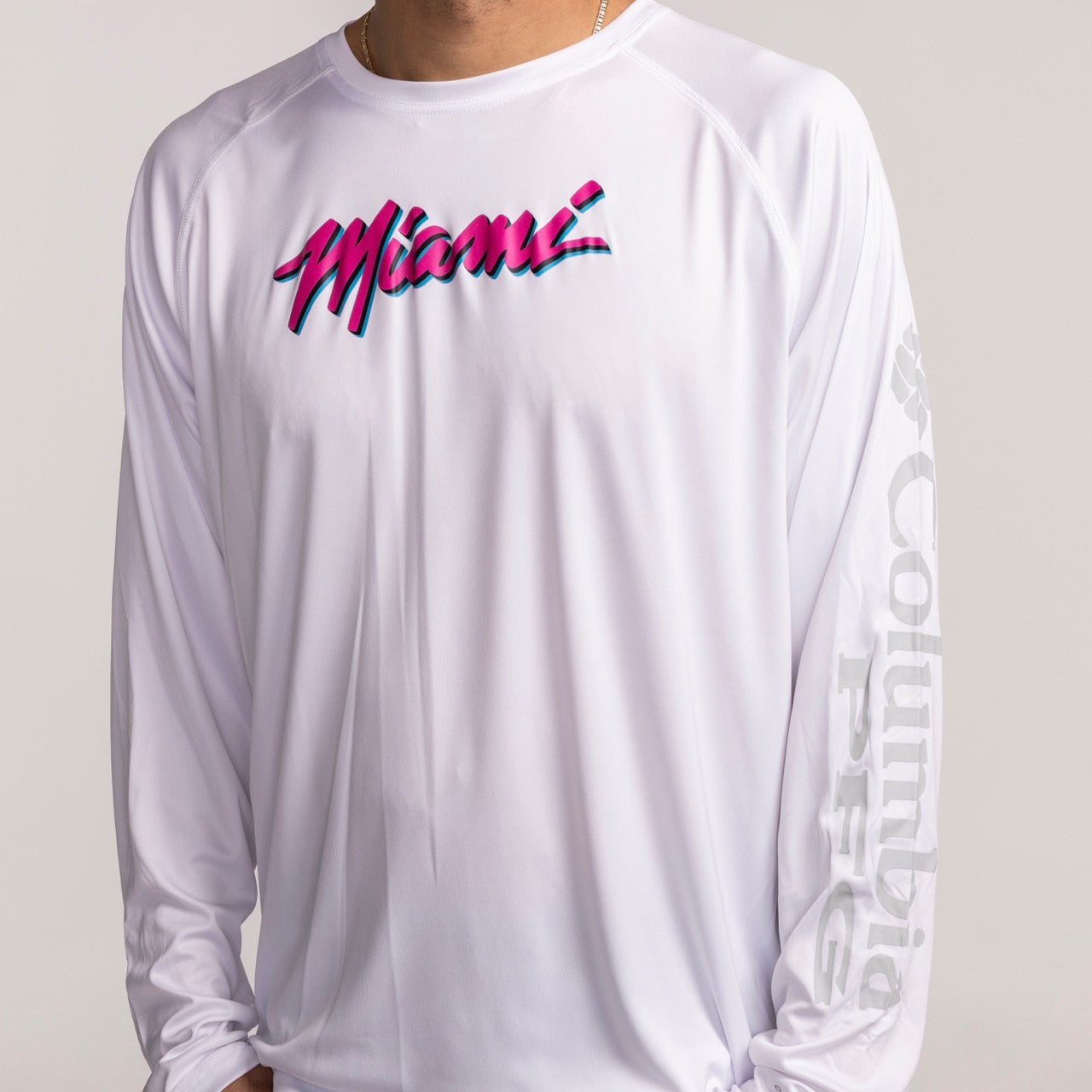 Columbia Miami HEAT Original Vice Wordmark Long Sleeve Men's Tee Columbia Outdoor