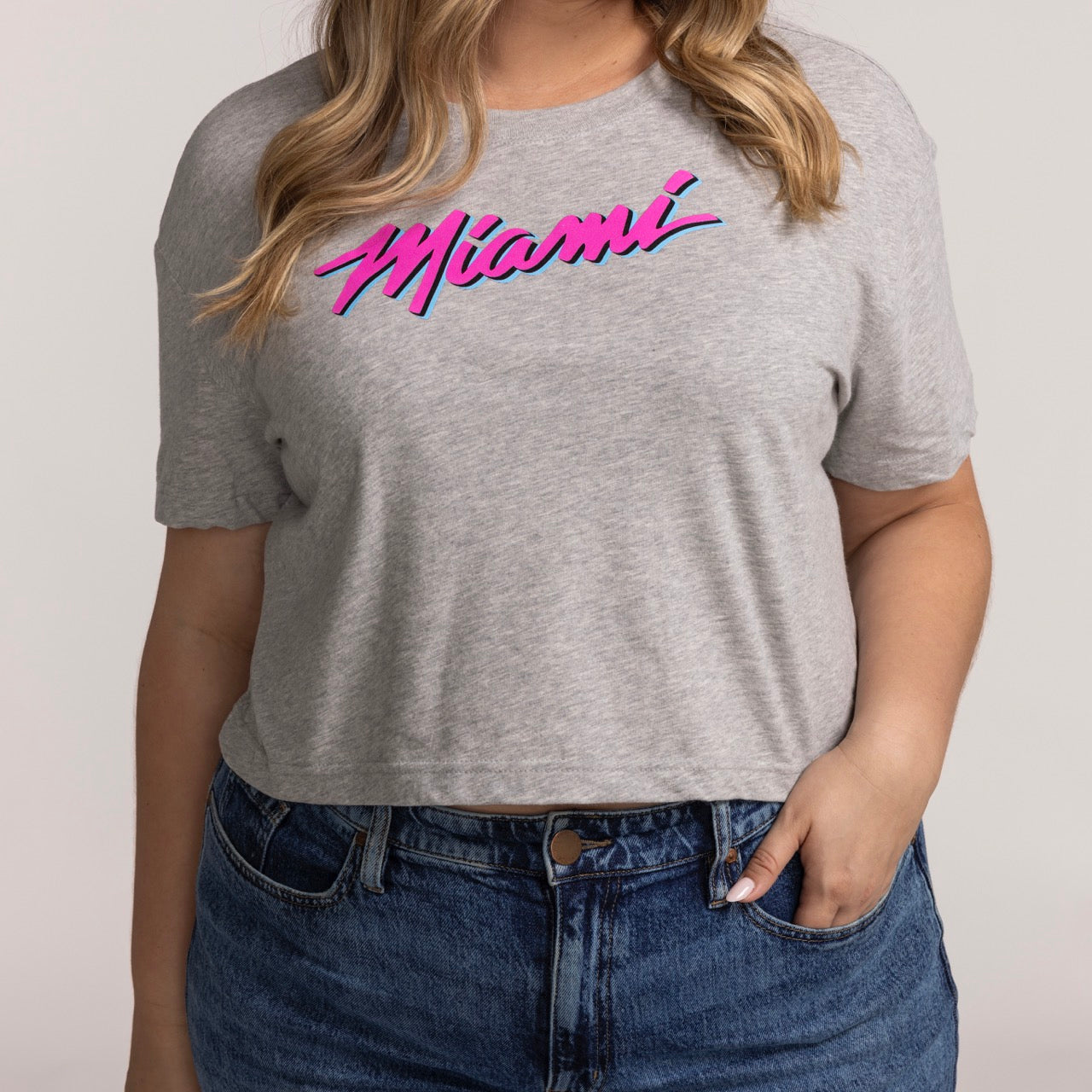 Nike Miami HEAT Original Vice Women's Cropped Tee Women's Crop Top Nike